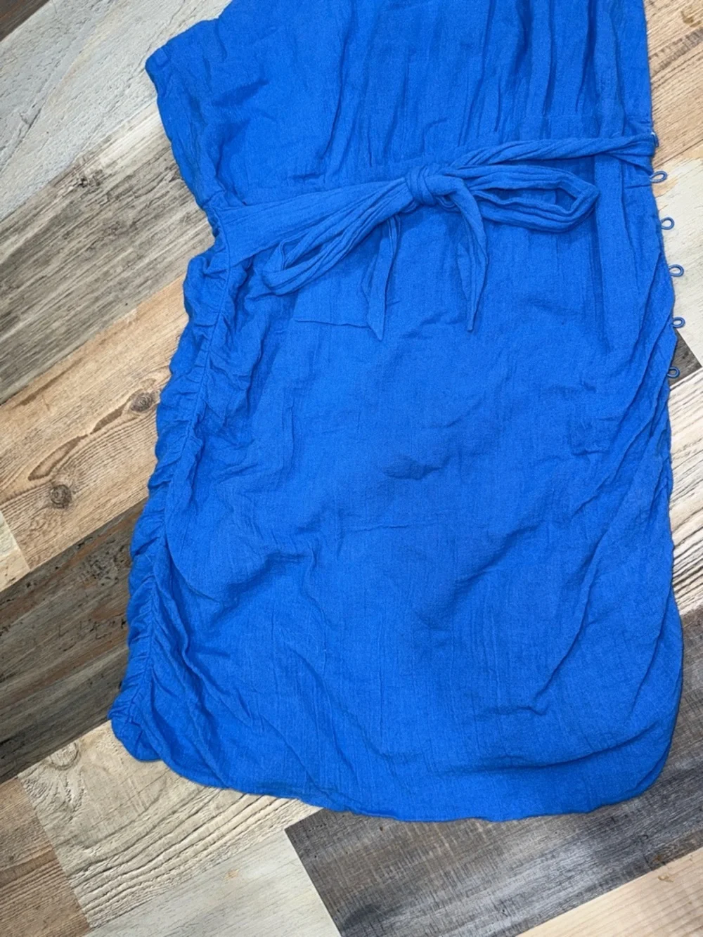Free People One-Shoulder Blue Dress